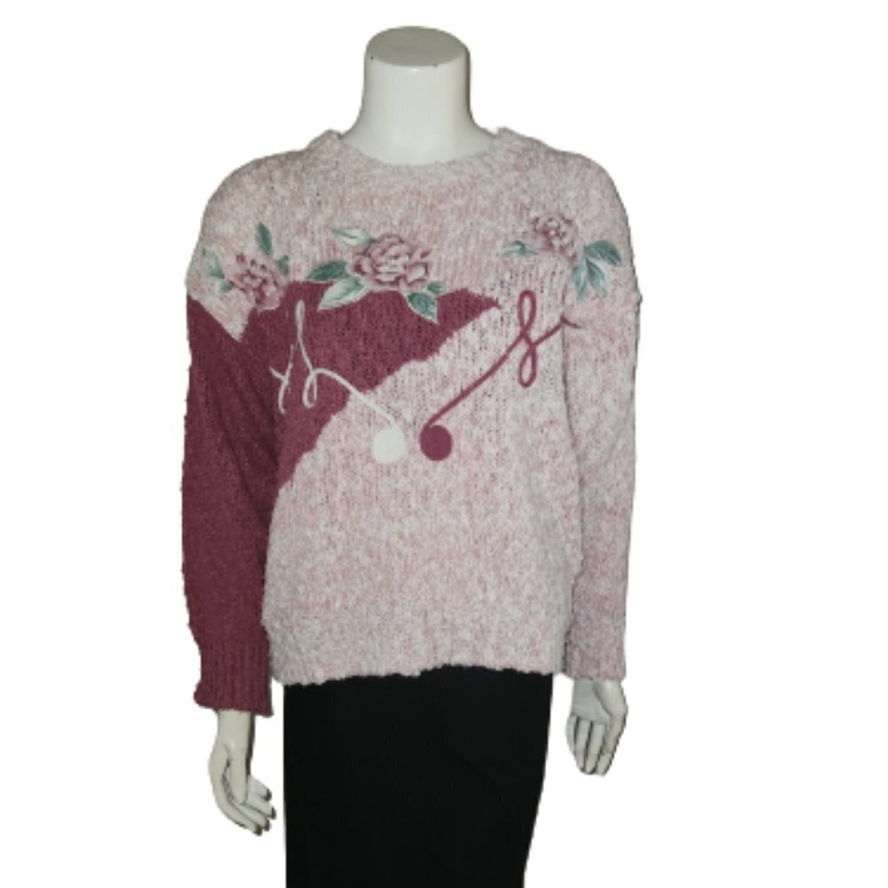 Vintage Hunters Glen Pastel Acrylic Sweater || EUC || M